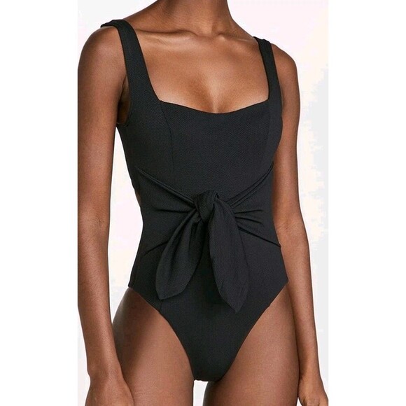 L*Space Balboa One-Piece Classic Swimsuit Black Women’s Size XS NWT - Picture 1 of 10